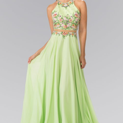 gl2340-neon-green-1-long-prom-pageant-gala-red-carpet-chiffon-beads-embroidery-sequin-open-back-straps-zipper-sleeveless-high-neck-a-line-two-piece