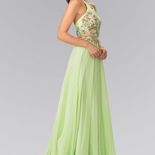 gl2340-neon-green-2-long-prom-pageant-gala-red-carpet-chiffon-beads-embroidery-sequin-open-back-straps-zipper-sleeveless-high-neck-a-line-two-piece