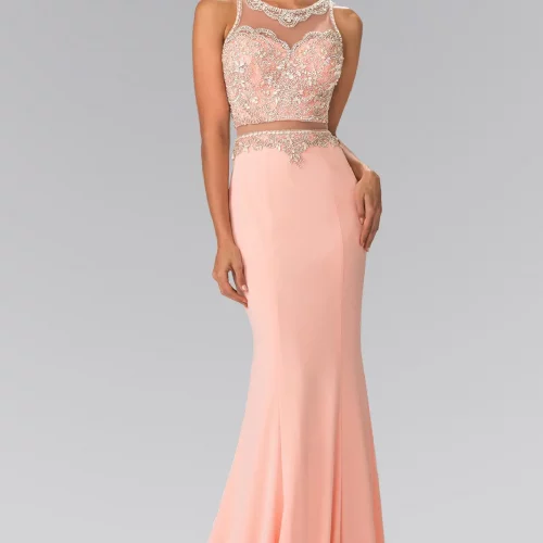 gl2342-peach-1-long-prom-pageant-gala-red-carpet-rome-jersey-beads-jewel-sequin-sheer-back-zipper-sleeveless-illusion-sweetheart-mock-two-piece-two-piece