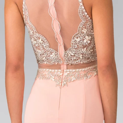 gl2342-peach-4-long-prom-pageant-gala-red-carpet-rome-jersey-beads-jewel-sequin-sheer-back-zipper-sleeveless-illusion-sweetheart-mock-two-piece-two-piece