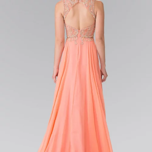 gl2343-coral-2-long-prom-pageant-mother-of-bride-gala-red-carpet-chiffon-beads-jewel-sheer-back-zipper-cut-out-back-sleeveless-illusion-sweetheart-a-line