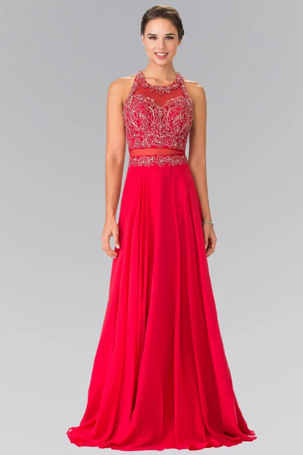 gl2347-red-1-long-prom-pageant-gala-chiffon-beads-embroidery-jewel-open-back-zipper-sleeveless-crew-neck-mock-two-piece-two-piece
