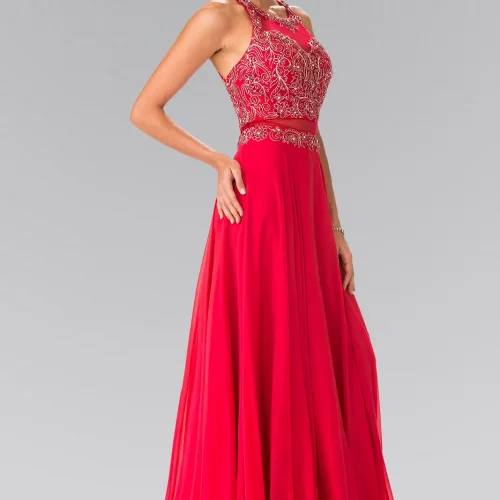 gl2347-red-2-long-prom-pageant-gala-chiffon-beads-embroidery-jewel-open-back-zipper-sleeveless-crew-neck-mock-two-piece-two-piece