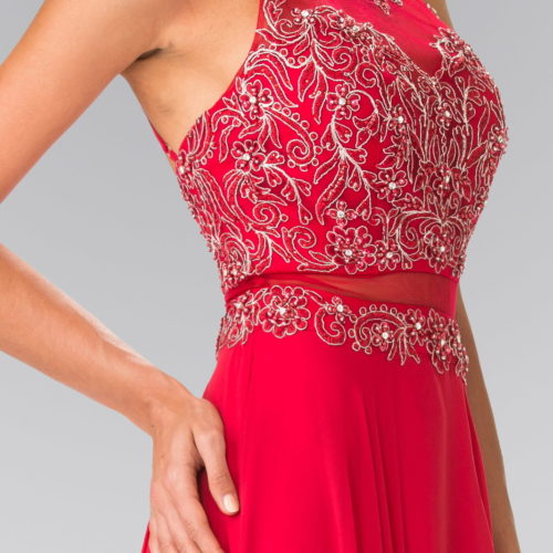 gl2347-red-4-long-prom-pageant-gala-chiffon-beads-embroidery-jewel-open-back-zipper-sleeveless-crew-neck-mock-two-piece-two-piece