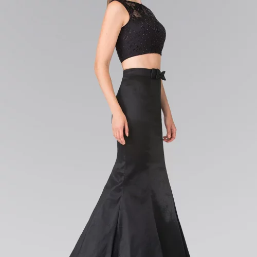 gl2354-black-2-floor-length-prom-pageant-gala-red-carpet-lace-taffeta-beads-zipper-sleeveless-boat-neck-two-piece-two-piece