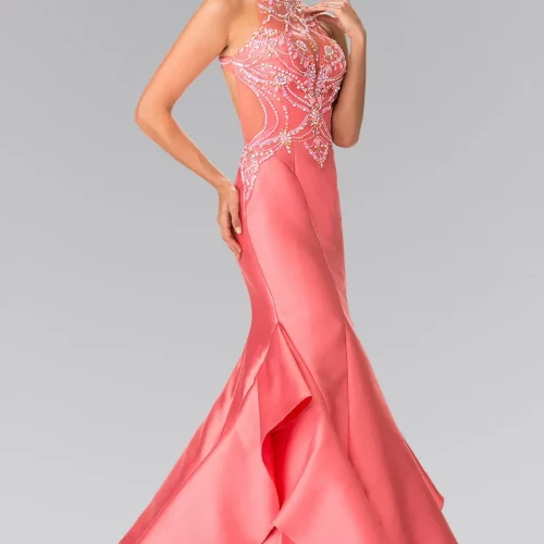 gl2357-coral-1-long-prom-pageant-gala-red-carpet-satin-beads-cut-out-back-sleeveless-high-neck-mermaid-trumpet