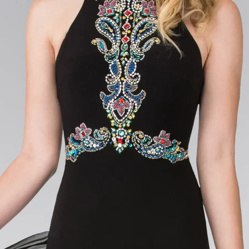 gl2358-black-3-long-prom-pageant-mother-of-bride-gala-red-carpet-chiffon-beads-jewel-sheer-back-sleeveless-high-neck-a-line