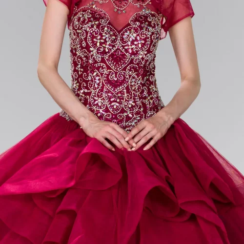 gl2378-burgundy-3-long-quinceanera-tulle-beads-corset-cut-out-back-sleeveless-scoop-neck-ball-gown-bolero