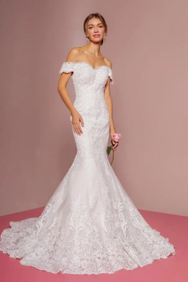 gl2594-ivory-cream-1-tail-wedding-gowns-mesh-embroidery-jewel-sheer-back-button-closure-cut-away-shoulder-sweetheart-mermaid-trumpet