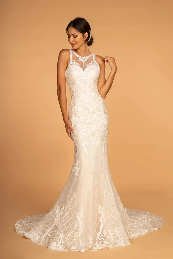 gl2598-ivory-champagne-1-tail-wedding-gowns-mesh-jewel-cut-out-back-button-closure-sleeveless-illusion-sweetheart-mermaid-trumpet