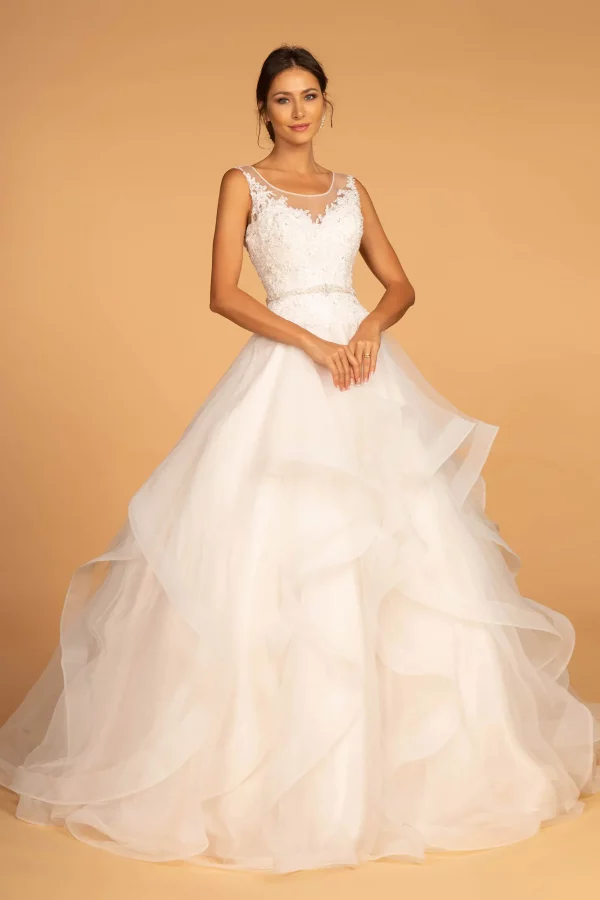 gl2599-ivory-champagne-1-floor-length-wedding-gowns-tulle-embroidery-jewel-sheer-back-button-closure-sleeveless-illusion-v-neck-ball-gown