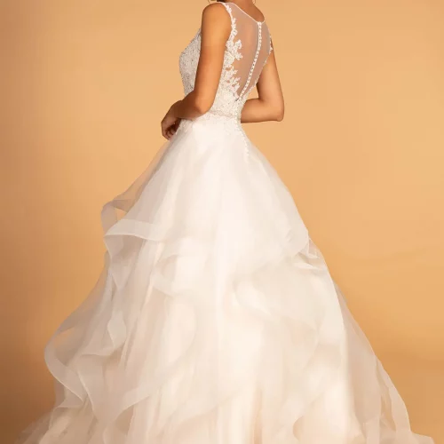 gl2599-ivory-champagne-2-floor-length-wedding-gowns-tulle-embroidery-jewel-sheer-back-button-closure-sleeveless-illusion-v-neck-ball-gown
