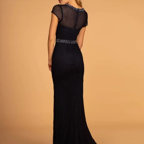 gl2612-navy-2-long-bridesmaids-mother-of-bride-gala-red-carpet-netting-beads-jewel-sheer-back-zipper-short-sleeve-crew-neck-mermaid-trumpet