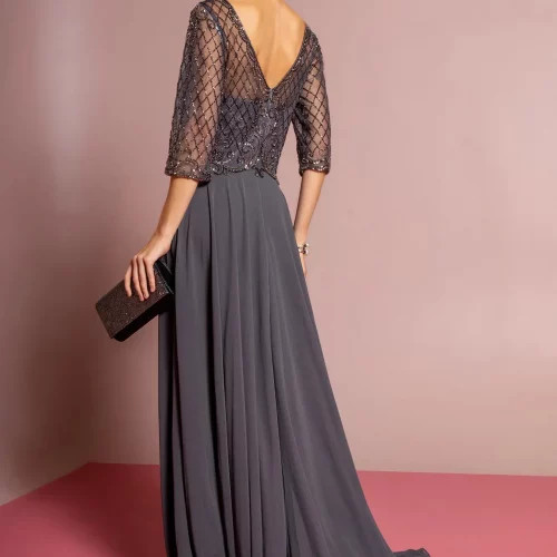 gl2686-charcoal-2-long-mother-of-bride-chiffon-mesh-beads-zipper-v-back-three-quarter-sleeve-illusion-sweetheart-a-line