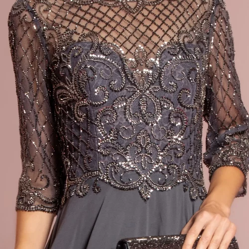 gl2686-charcoal-3-long-mother-of-bride-chiffon-mesh-beads-zipper-v-back-three-quarter-sleeve-illusion-sweetheart-a-line