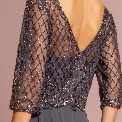 gl2686-charcoal-4-long-mother-of-bride-chiffon-mesh-beads-zipper-v-back-three-quarter-sleeve-illusion-sweetheart-a-line