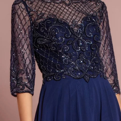 gl2686-navy-3-long-mother-of-bride-chiffon-mesh-beads-zipper-v-back-three-quarter-sleeve-illusion-sweetheart-a-line