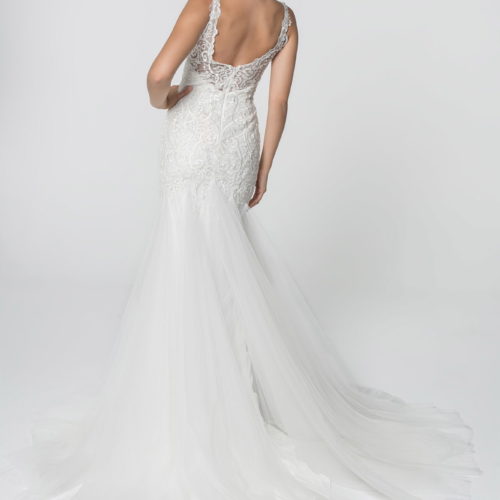 gl2815-ivory-2-tail-wedding-gowns-lace-beads-zipper-u-back-strapless-v-neck-mermaid-trumpet