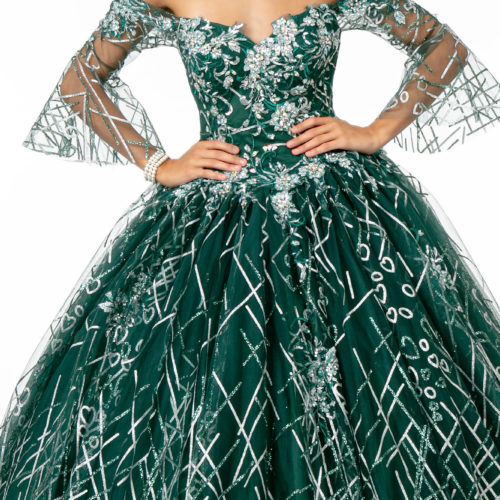 gl2911-green-3-floor-length-quinceanera-mesh-beads-glitter-open-back-corset-cut-away-shoulder-sweetheart-ball-gown
