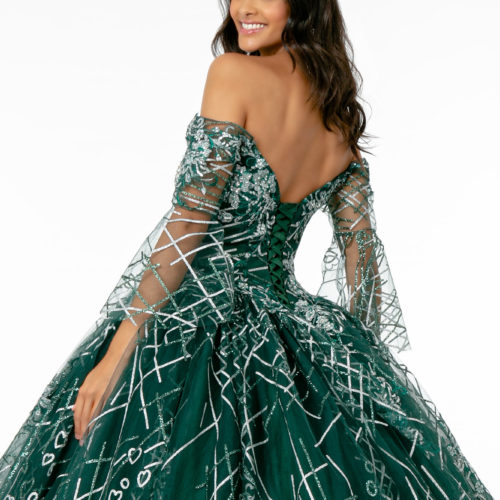 gl2911-green-4-floor-length-quinceanera-mesh-beads-glitter-open-back-corset-cut-away-shoulder-sweetheart-ball-gown