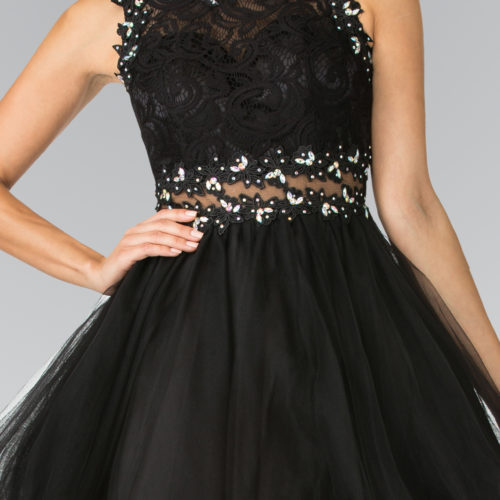 gs1427-black-3-short-homecoming-cocktail-bridesmaids-damas-lace-tulle-covered-back-zipper-sleeveless-crew-neck-babydoll