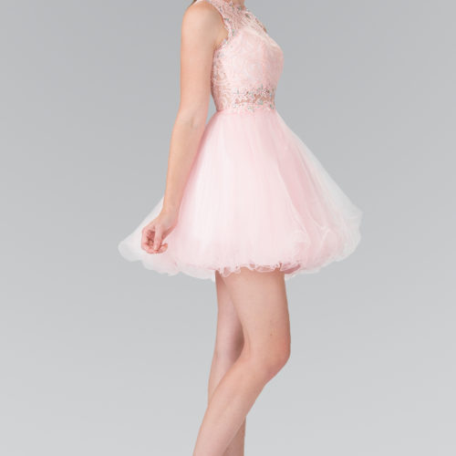 gs1427-blush-1-short-homecoming-cocktail-bridesmaids-damas-lace-tulle-covered-back-zipper-sleeveless-crew-neck-babydoll