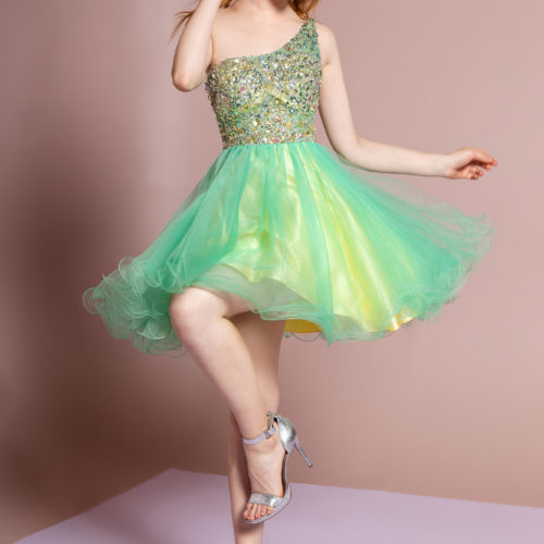 gs2033-green-yellow-1-short-homecoming-cocktail-tulle-jewel-sequin-open-back-zipper-one-shoulder-asymmetric-babydoll