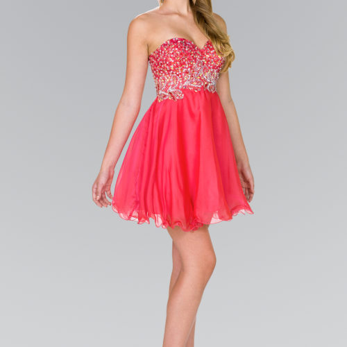 gs2088-watermelon-1-short-homecoming-cocktail-date-night-tulle-jewel-sequin-open-back-zipper-strapless-sweetheart-babydoll