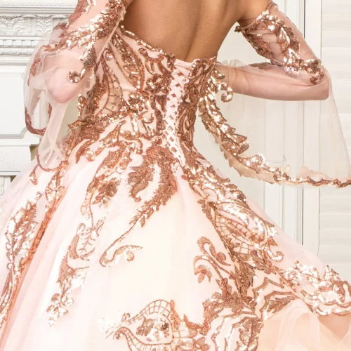 gl1914-champagne-4-floor-length-quinceanera-mesh-sequin-glitter-corset-strapless-sweetheart-ball-gown