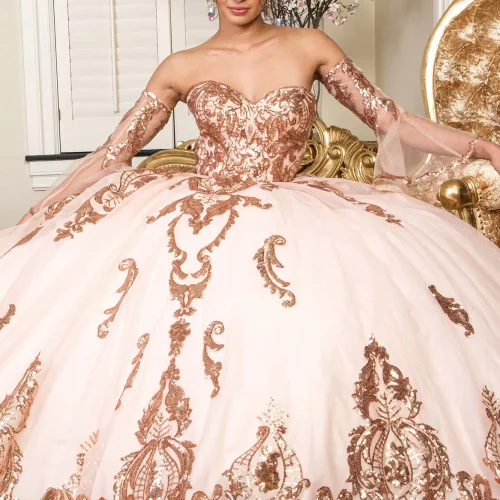 gl1914-champagne-5-floor-length-quinceanera-mesh-sequin-glitter-corset-strapless-sweetheart-ball-gown