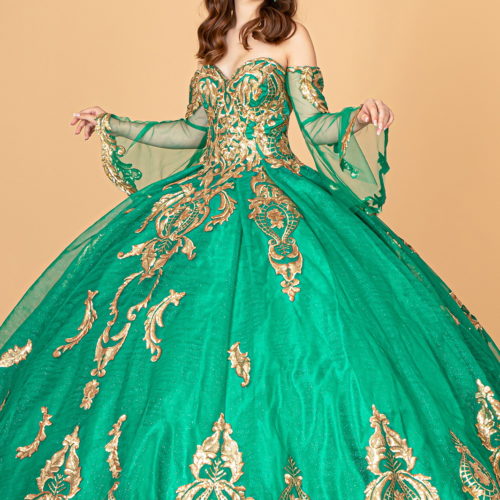 emerald mesh dress