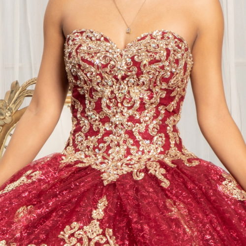 gl1987-burgundy-d1-floor-length-quinceanera-mesh-glitter-corset-sleeveless-sweetheart-ball-gown
