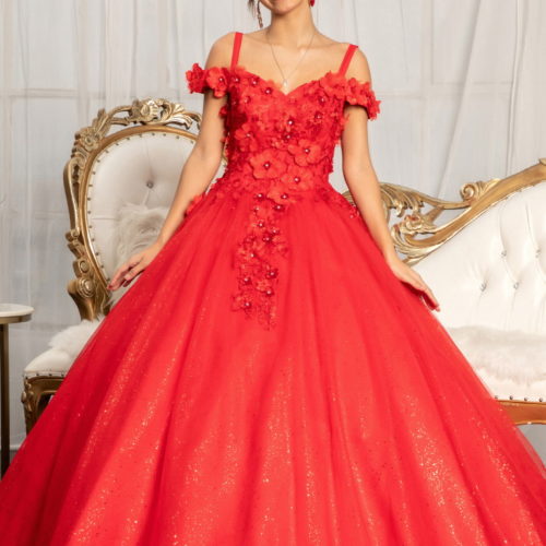 Red Quinceanera Gown