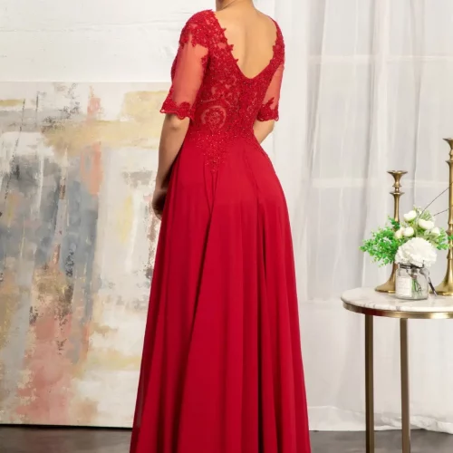 gl1982-burgundy-2-long-wedding-gowns-mother-of-bride-chiffon-embroidery-jewel-zipper-v-back-short-sleeve-v-neck-a-line