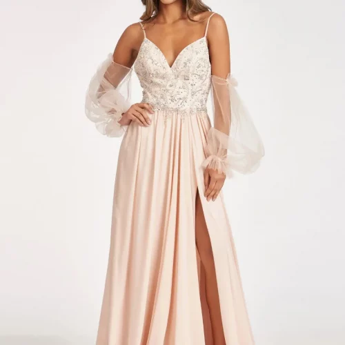 gl3005-champagne-1-long-prom-pageant-mother-of-bride-chiffon-beads-jewel-open-zipper-v-back-long-sleeve-v-neck-a-line