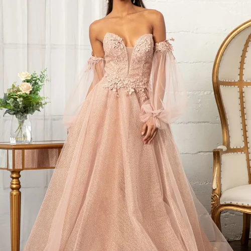 gl3015-rose-gold-3-long-prom-pageant-wedding-gowns-lace-mesh-glitter-netting-applique-embroidery-glitter-open-zipper-cut-away-shoulder-illusion-sweetheart-a-line