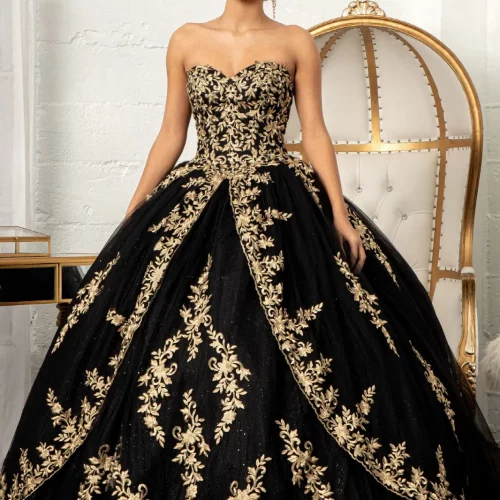 gl3016-black-1-floor-length-quinceanera-lace-tulle-beads-embroidery-jewel-glitter-open-zipper-corset-strapless-sweetheart-ball-gown-cape
