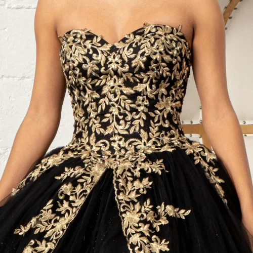 gl3016-black-d1-floor-length-quinceanera-lace-tulle-beads-embroidery-jewel-glitter-open-zipper-corset-strapless-sweetheart-ball-gown-cape