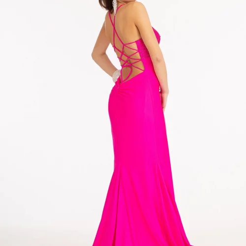 gl3035-fuchsia-2-tail-prom-pageant-jersey-beads-open-lace-up-straps-zipper-corset-spaghetti-strap-sweetheart-mermaid