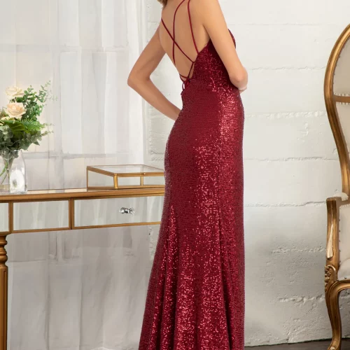 gl3058-burgundy-2-tail-prom-pageant-sequin-sequin-open-lace-up-straps-zipper-spaghetti-strap-straight-across-mermaid-slit