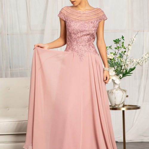 woman in pink gown