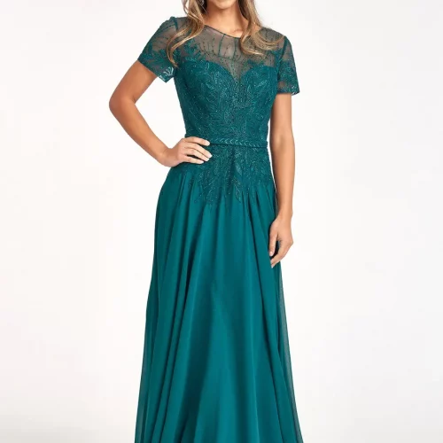 gl3067-teal-1-long-prom-pageant-mother-of-bride-chiffon-beads-embroidery-open-zipper-v-back-short-sleeve-boat-neck-a-line
