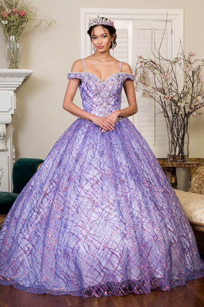 lilac sweetheart quinceanera dress