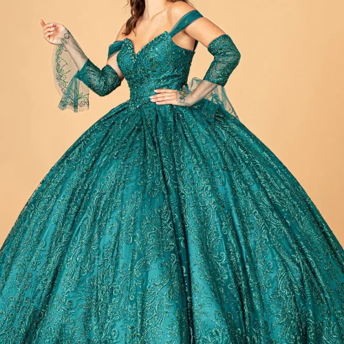 gl3073-green-1-floor-length-quinceanera-mesh-beads-jewel-glitter-zipper-corset-off-shoulder-sweetheart-ball-gown