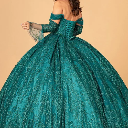 gl3073-green-2-floor-length-quinceanera-mesh-beads-jewel-glitter-zipper-corset-off-shoulder-sweetheart-ball-gown