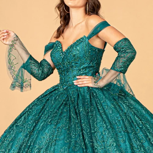 gl3073-green-d1-floor-length-quinceanera-mesh-beads-jewel-glitter-zipper-corset-off-shoulder-sweetheart-ball-gown