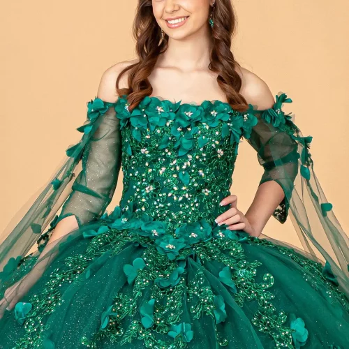 gl3075-green-d1-floor-length-quinceanera-mesh-applique-embroidery-jewel-sequin-glitter-zipper-corset-three-quarter-sleeve-sleeve-off-the-shoulder-ball-gown