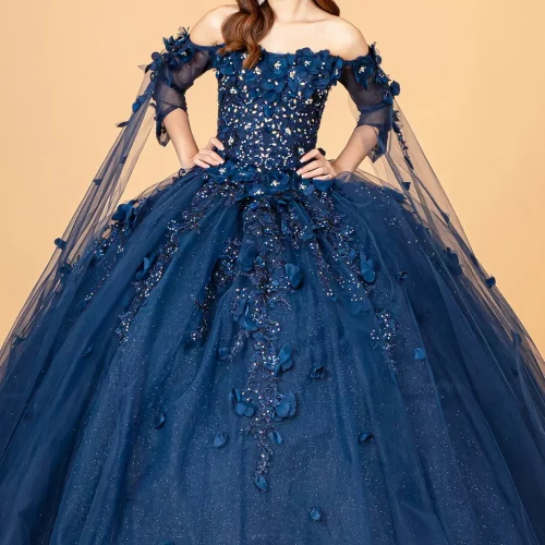 gl3075-navy-1-floor-length-quinceanera-mesh-applique-embroidery-jewel-sequin-glitter-zipper-corset-three-quarter-sleeve-sleeve-off-the-shoulder-ball-gown