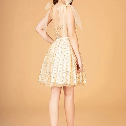 gs3088-champagne-2-short-homecoming-cocktail-mesh-applique-jewel-sequin-glitter-sheer-open-lace-up-zipper-spaghetti-strap-sweetheart-babydoll