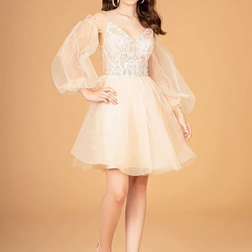 gs3095-champagne-1-short-homecoming-cocktail-mesh-jewel-sequin-glitter-open-lace-up-zipper-spaghetti-strap-sweetheart-babydoll